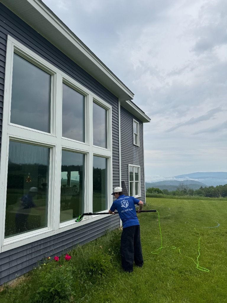 Window washing process