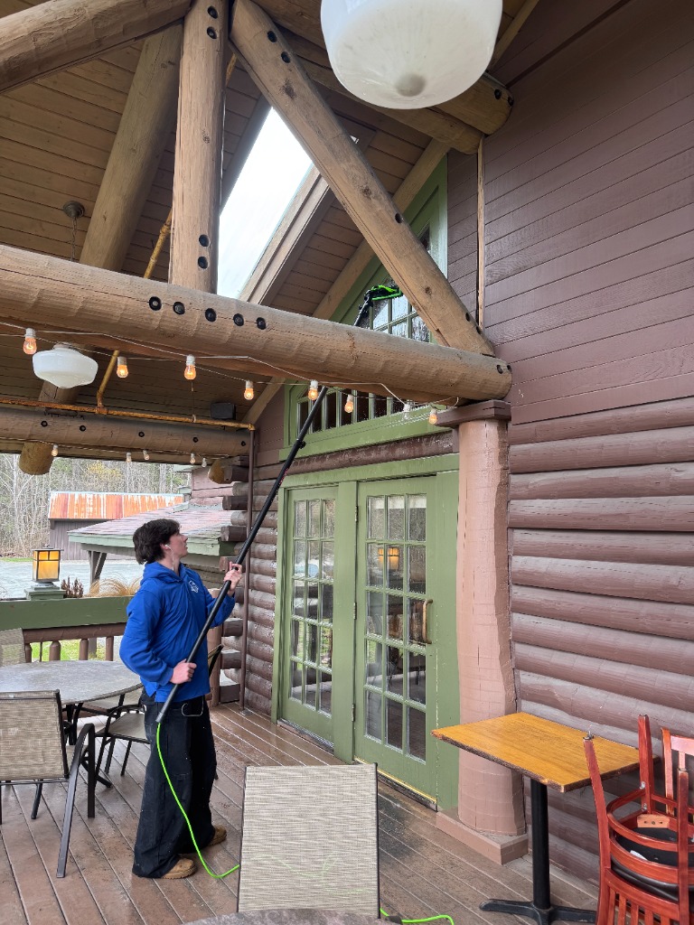 Window washing process